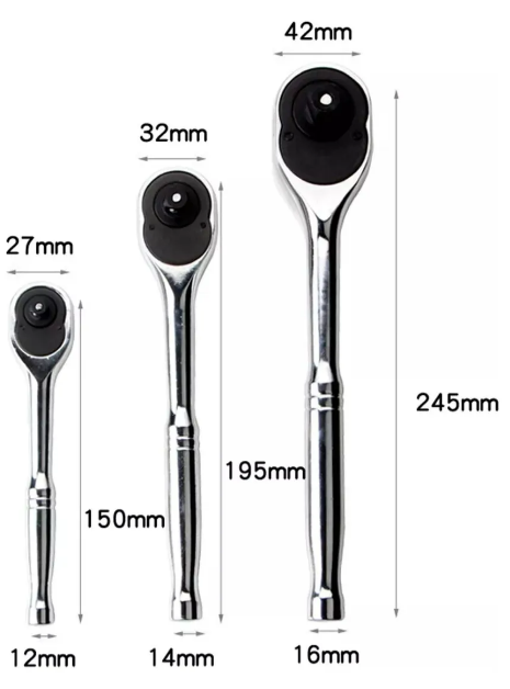 Foto 3 pulgar | Juego Premium Xtellar De 4 Matracas Trinquetes Llaves 1/2  3/8  1/4 - Herramienta Multifuncional Para Reparació