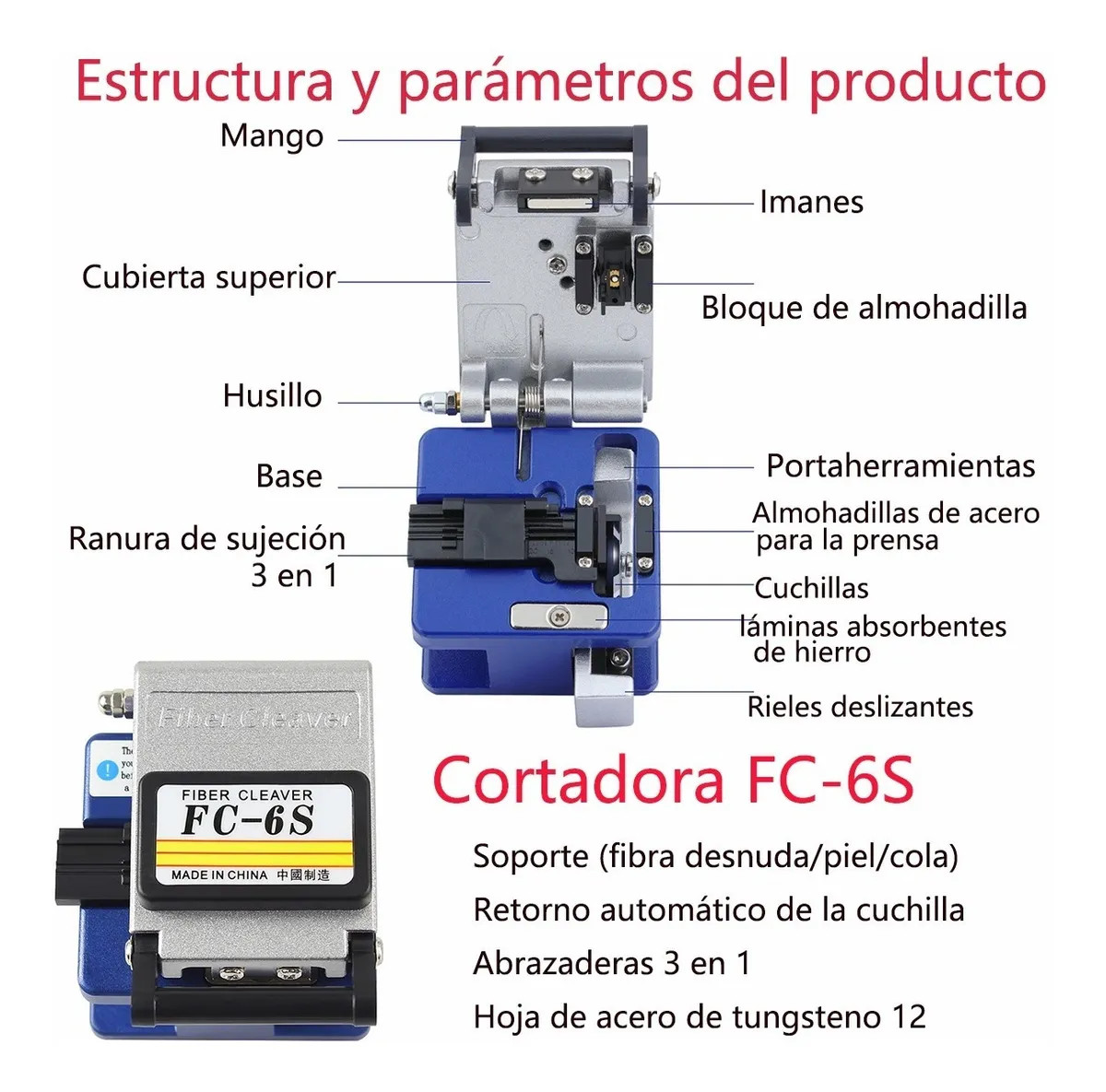 Foto 4 pulgar | Kit de Herramientas Fibra Óptica con Medidor de Potencia Malubero Multicolor