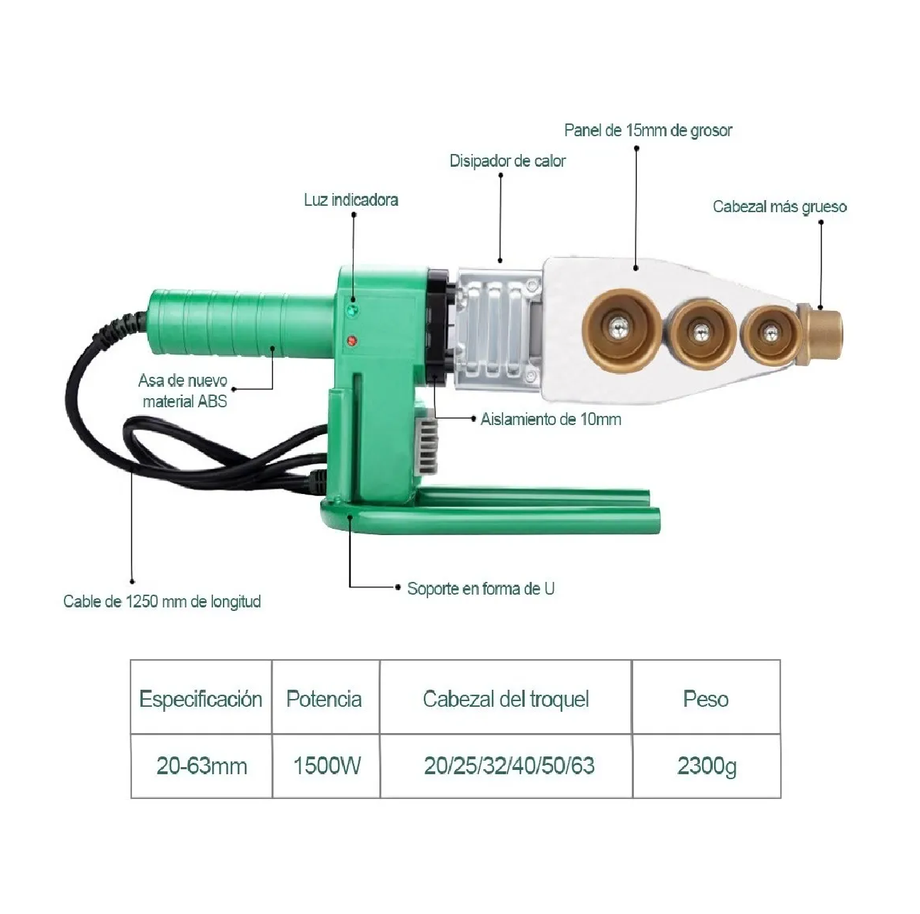 Foto 3 pulgar | Kit Termofusora Incluye Dados Eo Safe Imports ESI-052, Verde