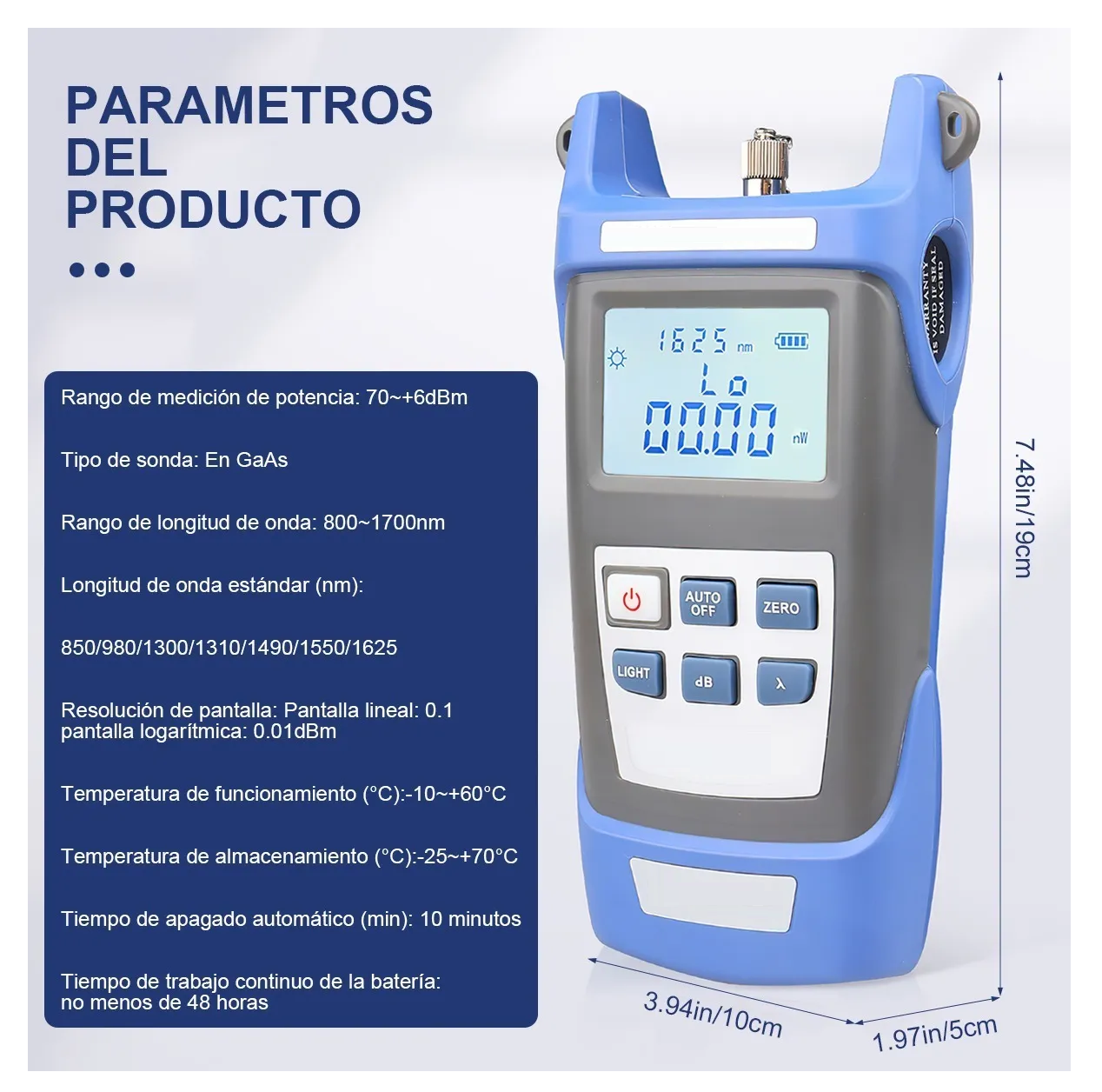 Foto 4 pulgar | Kit De Herramientas Fibra Óptica Con Medidor De Potencia Eo Safe Imports Esi-515 Negro