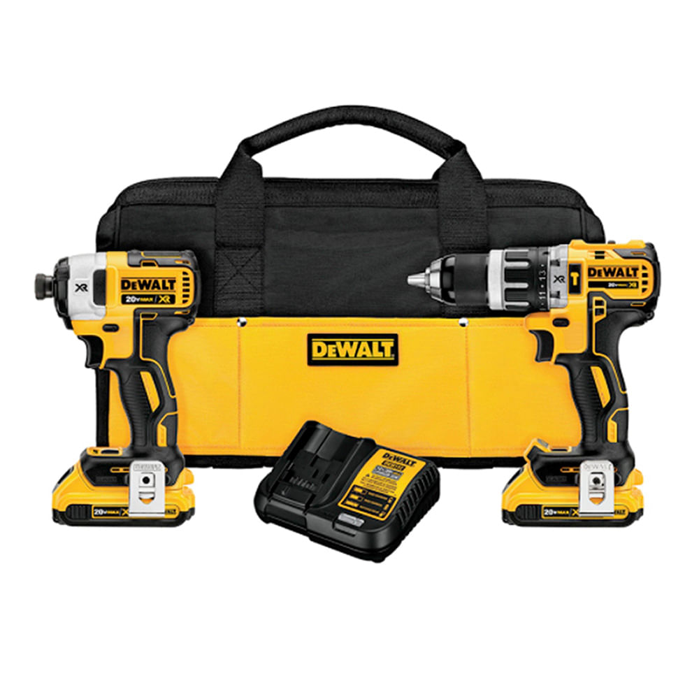 Kit Dewalt M18 Rotomartillo 1/2plg y Llave De Impacto 1/4plg