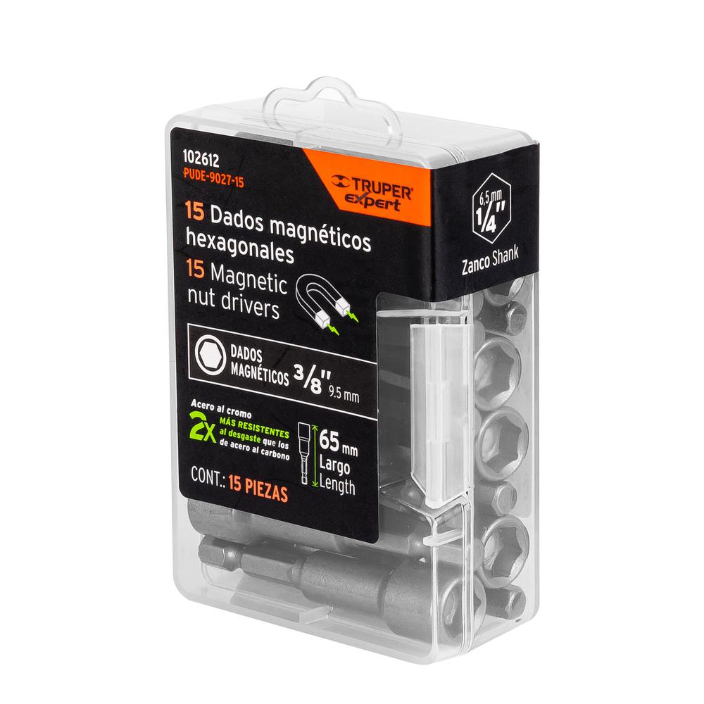 Foto 4 pulgar | Dados Magnéticos Truper PUDE-9027-15 3/8'' 15 Piezas