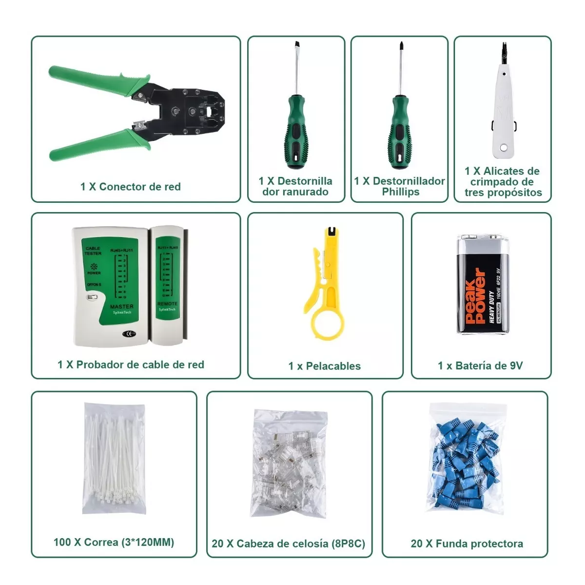 Foto 3 pulgar | Kits de Herramientas para Cableado Eo Safe Imports Esi4432