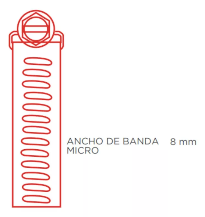 Foto 4 pulgar | Abrazadera Sin Fin Acero Inoxidable 1/2''- 1 1/8' 8mm 50 piezas