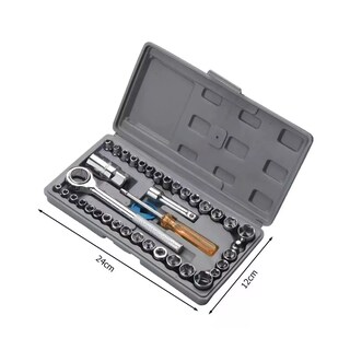 Foto 3 | Kits De Herramientas De Llave Combinadas 40pzs Eo Safe Imports Esi-5260 color Gris