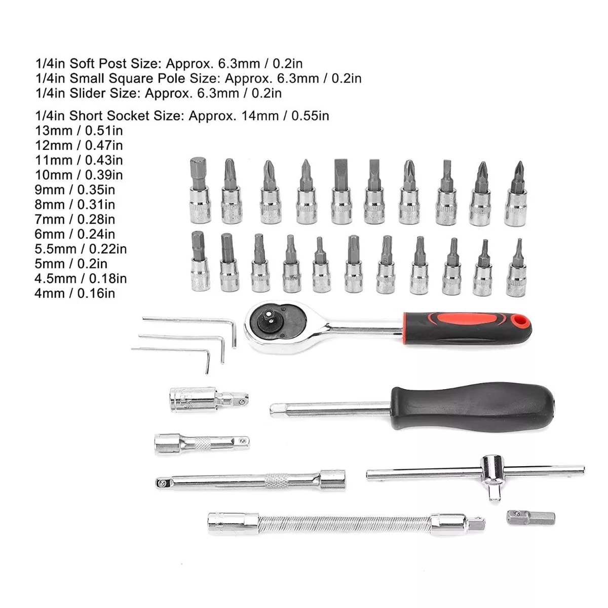 Foto 5 pulgar | Kit de Herramientas Mecánicas 46 Piezas Con Desarmador Y Matraca Eo Safe Imports Esi-5993