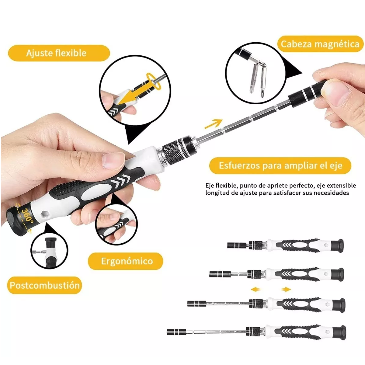 Foto 4 pulgar | Kit de Desarmadores y Herramientas de Precisión 115 Piezas Eo Safe Imports Esi-5980