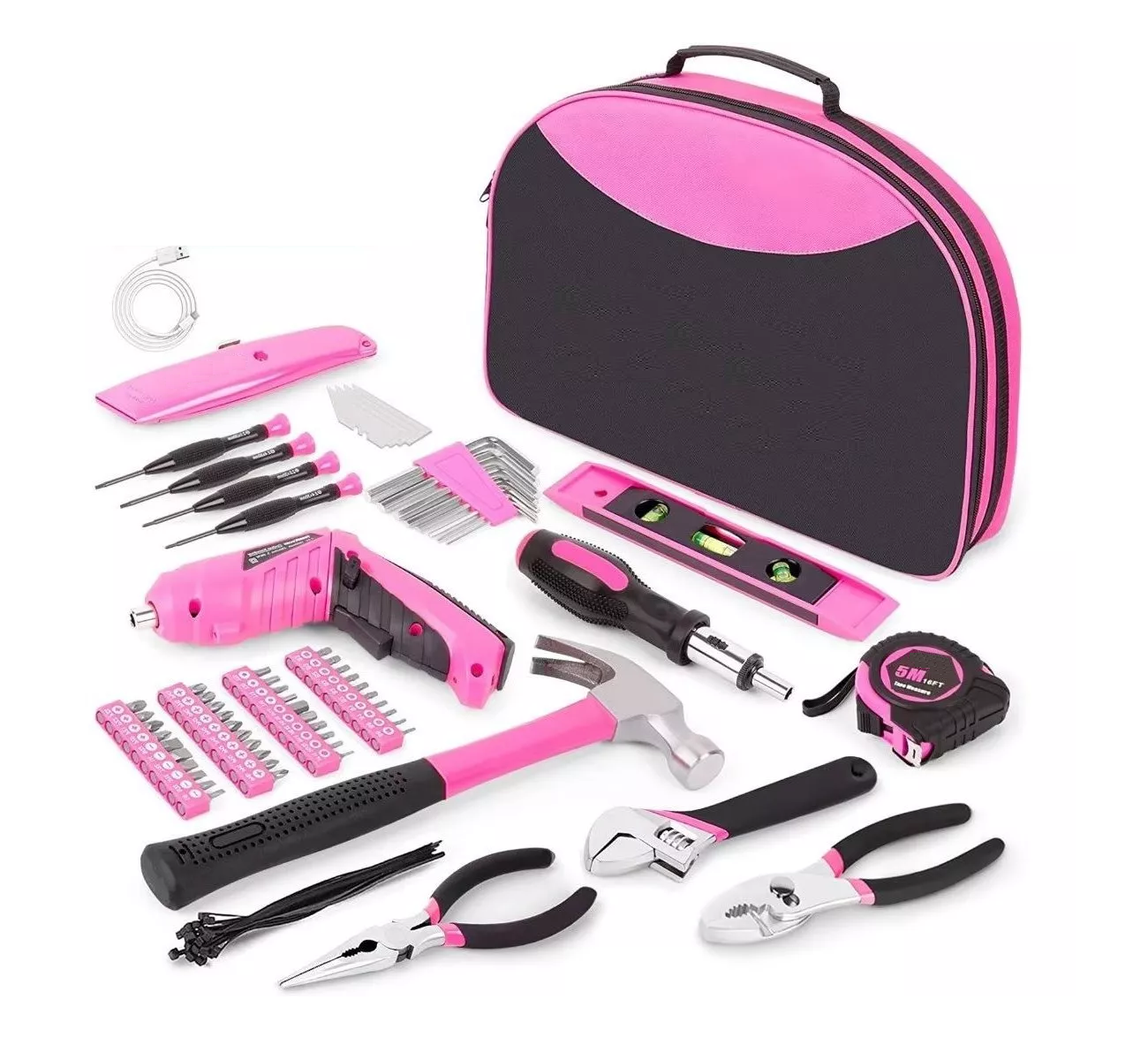 Kits De Herramientas Para Dama 122 Pz Rosa