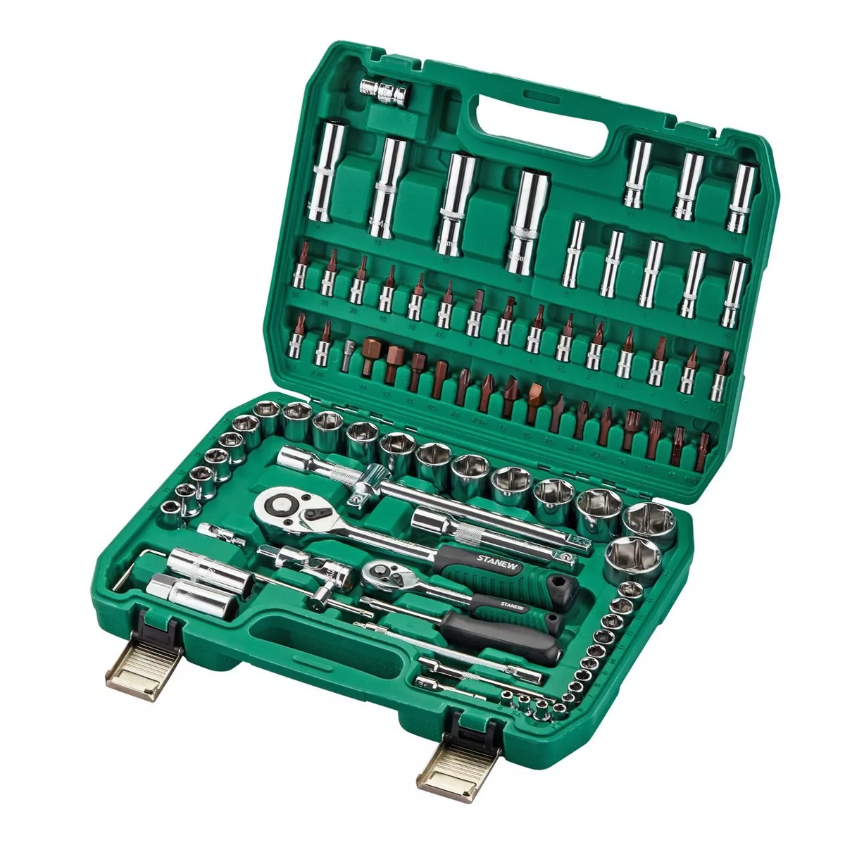 Juego de Herramientas para Taller Mecánico Eo Safe Imports Esi-7081 Verde 94 Piezas