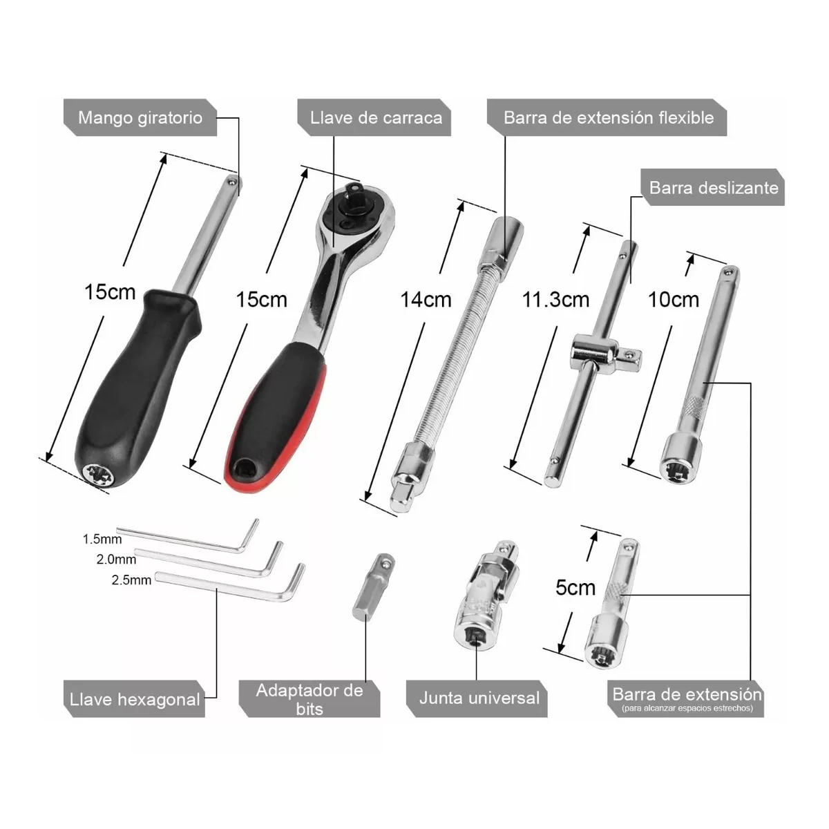 Foto 4 pulgar | Herramienta Dados de Llave Eo Safe Imports Esi-7073 Trinquete en Caja Rojo