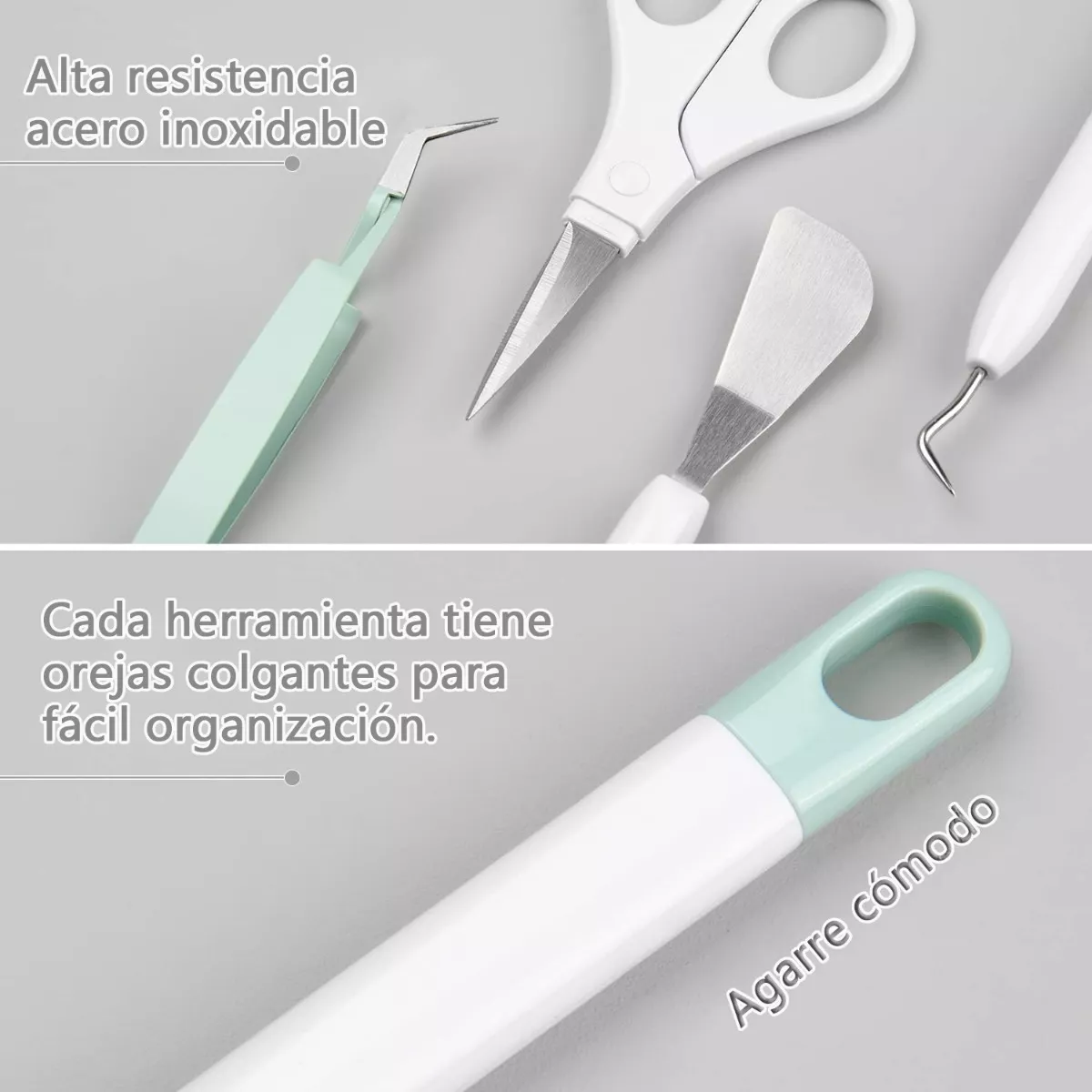 Foto 4 pulgar | Kit de Herramientas Manuales para Vinil 5 Piezas color Verde