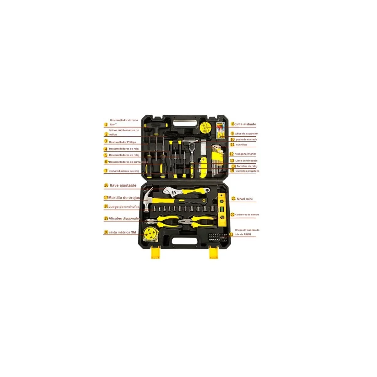 Foto 4 pulgar | Juego de Herramientas Eo Safe Imports ESI-7636 Multicolor 98 Piezas
