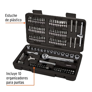 Foto 2 | Juego de Herramientas Pretul 1/4'' para Mecánico 130 Piezas