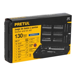 Foto 3 | Juego de Herramientas Pretul 1/4'' para Mecánico 130 Piezas