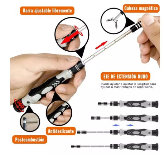 Foto 4 pulgar | Kit de Desarmadores y Herramientas de Precisión Wünd 115 Piezas