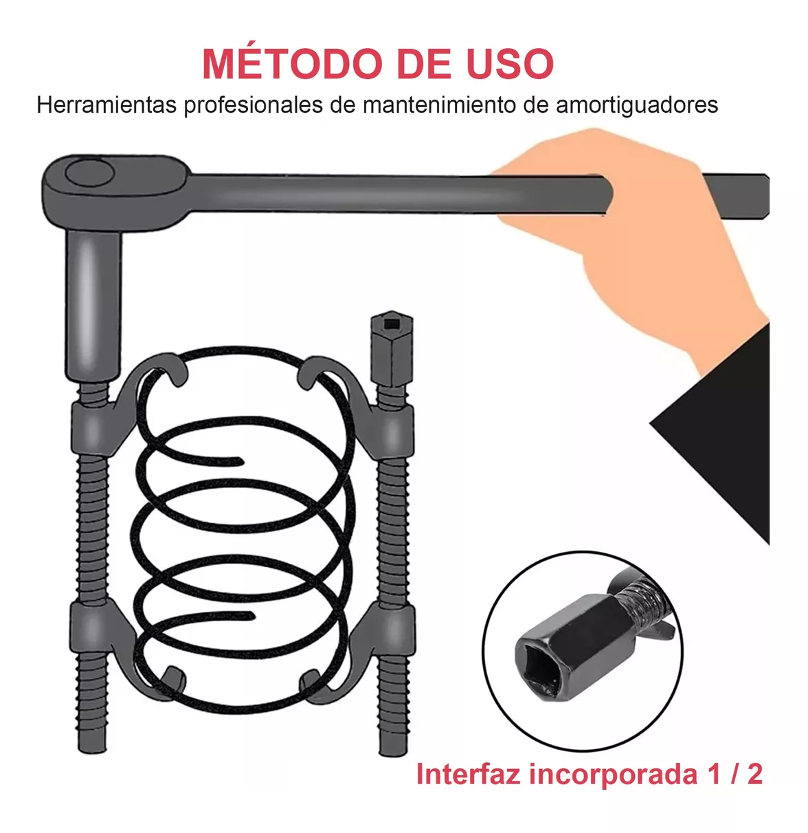 Foto 5 | Opresor de Resorte para Amortiguador Lab.G con Apertura