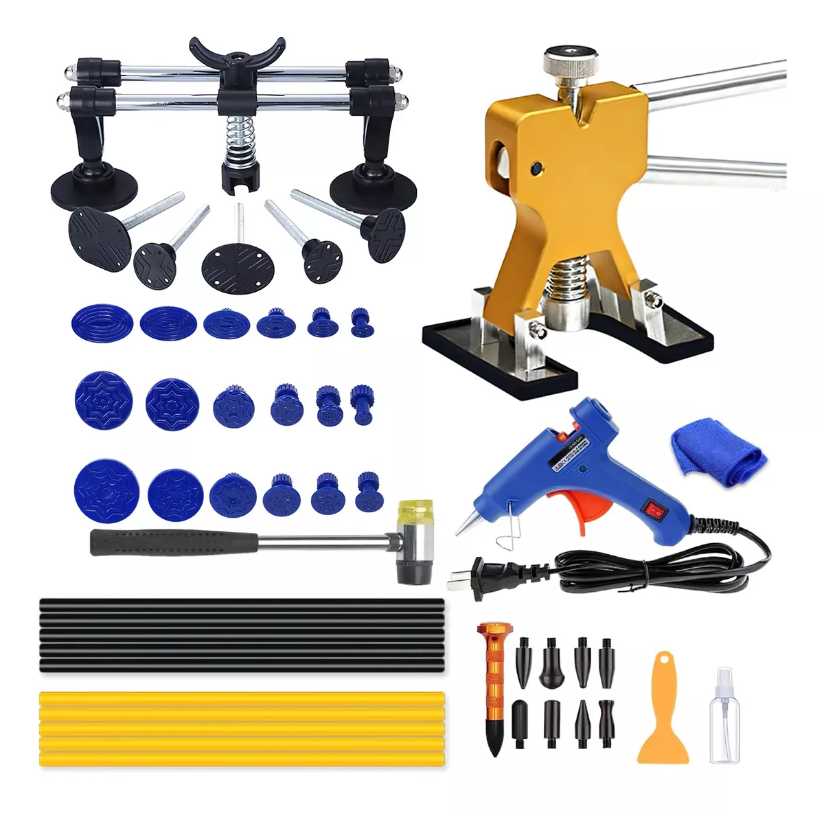 Kit Ventosa Saca Golpes De Auto De Ventosa Abolladuras 48pcs  Eo Safe Imports Esi-13334 Multicolor