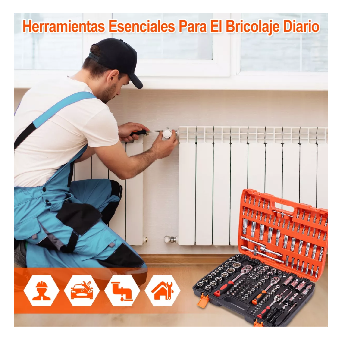 Foto 4 pulgar | Set Herramientas Juego de Dados Belug Llaves con Estuche 172 Piezas