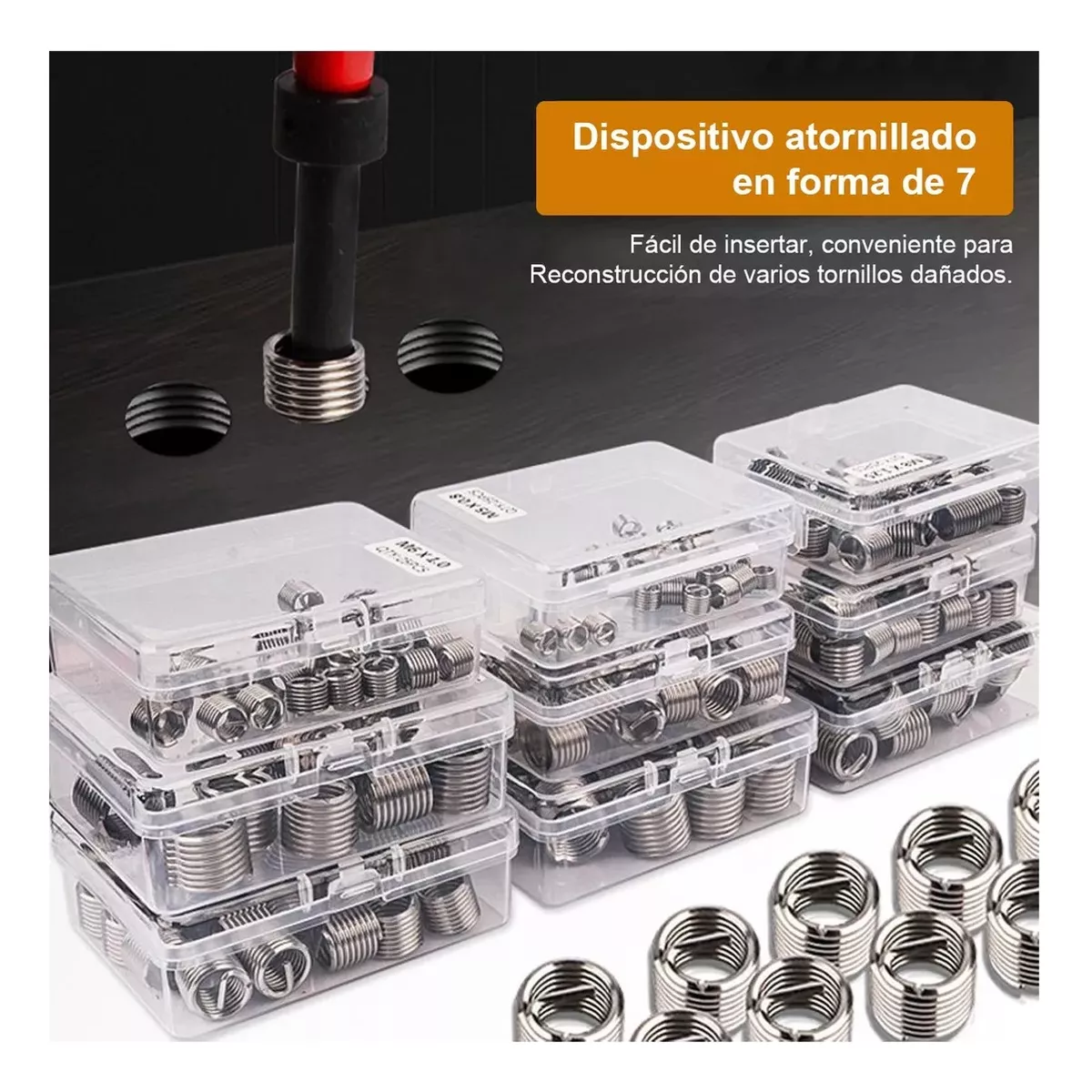 Foto 4 pulgar | Kit de Reparacion Roscas con Insertos Helicoil 262 Pcs Eo Safe Imports Esi-14108