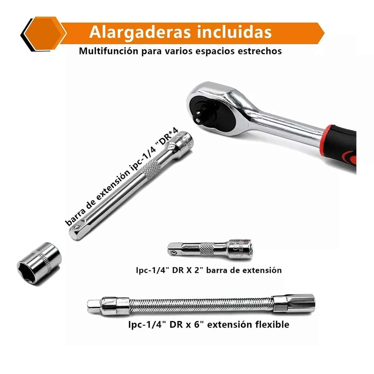 Foto 4 pulgar | 2 Kits Juego De Herramientas Mecanicas Manuales Dado Eo Safe Imports Esi-14341 Plata