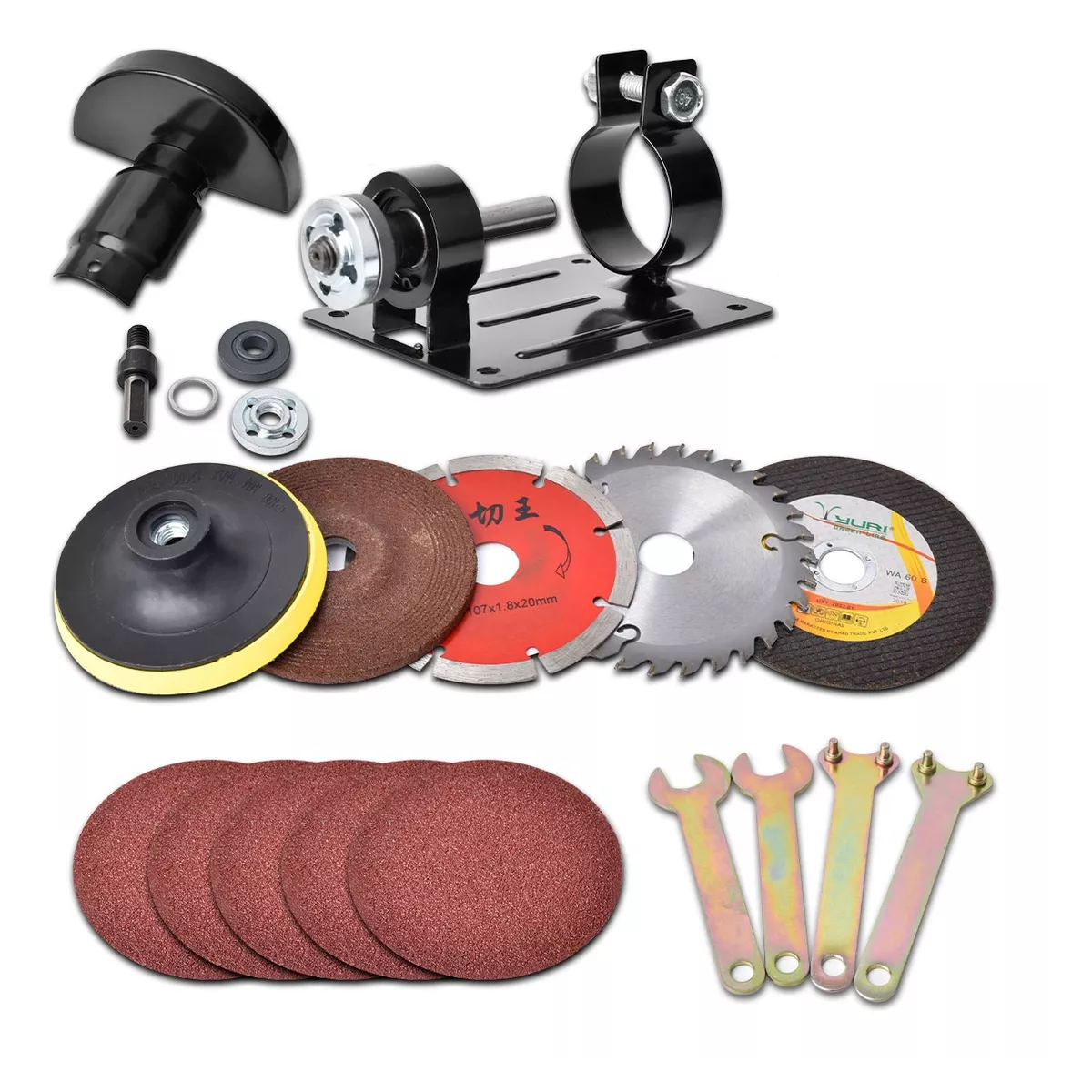 Kit  Accesorios Para Taladro Esmeriladora Pulidora Cortadora Discos 21 Pzs Eo Safe Imports Esi-16020 Multicolor