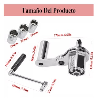 Foto 3 | Multiplicador De Torque P/ Llantas Herramientas De Llave Eo Safe Imports Esi-16188 Plata