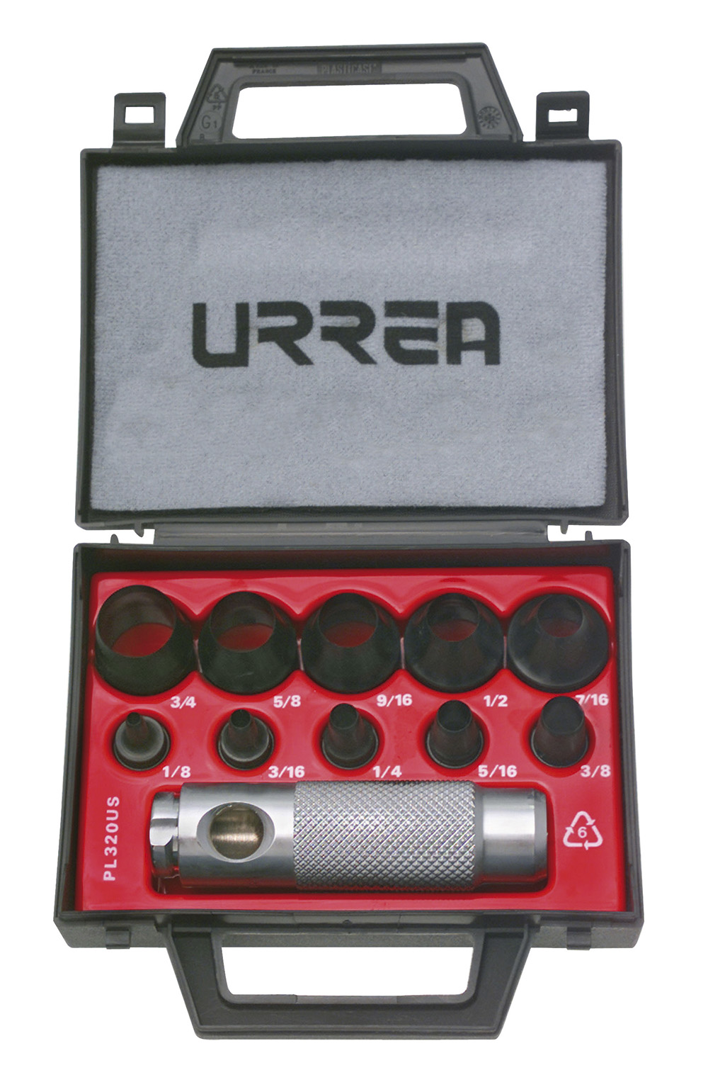 Juego De Sacabocados De 1/8'' A 3/4'', 11 Piezas Urrea