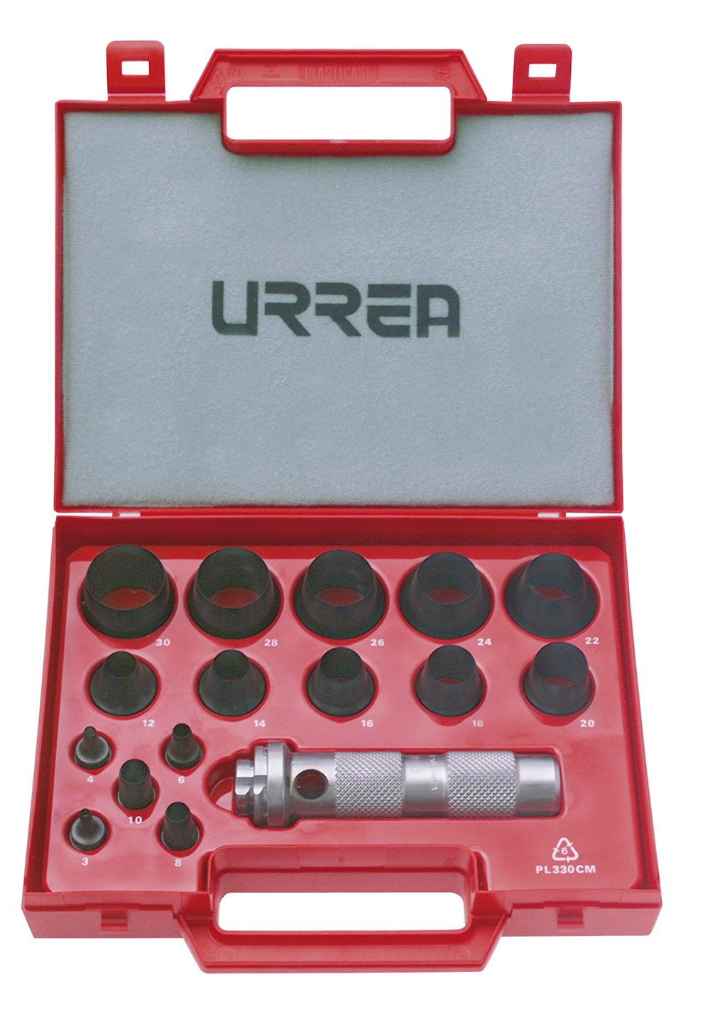 Juego De Sacabocados De 3 A 30mm, 16 Piezas Urrea