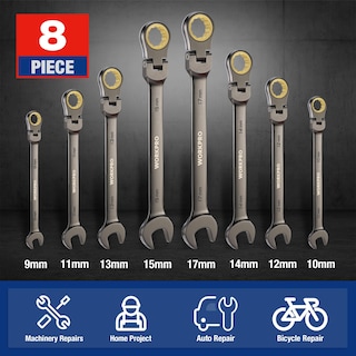 Foto 3 | Juego De Llaves Workpro Flex-head Tracheting De 9 A 17 Mm, 8 Piezas - Venta Internacional.