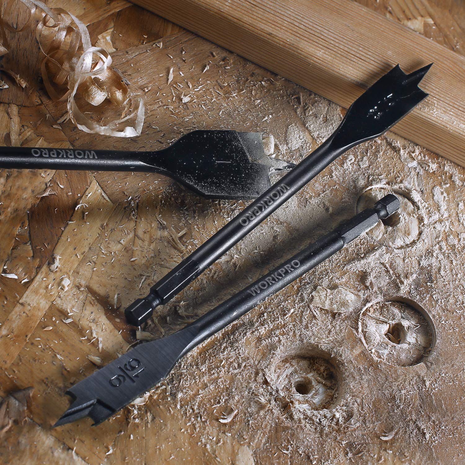 Foto 8 pulgar | Juego De Brocas Tipo Pala Workpro De 10 Piezas De Acero Al Carbono Pro - Venta Internacional.