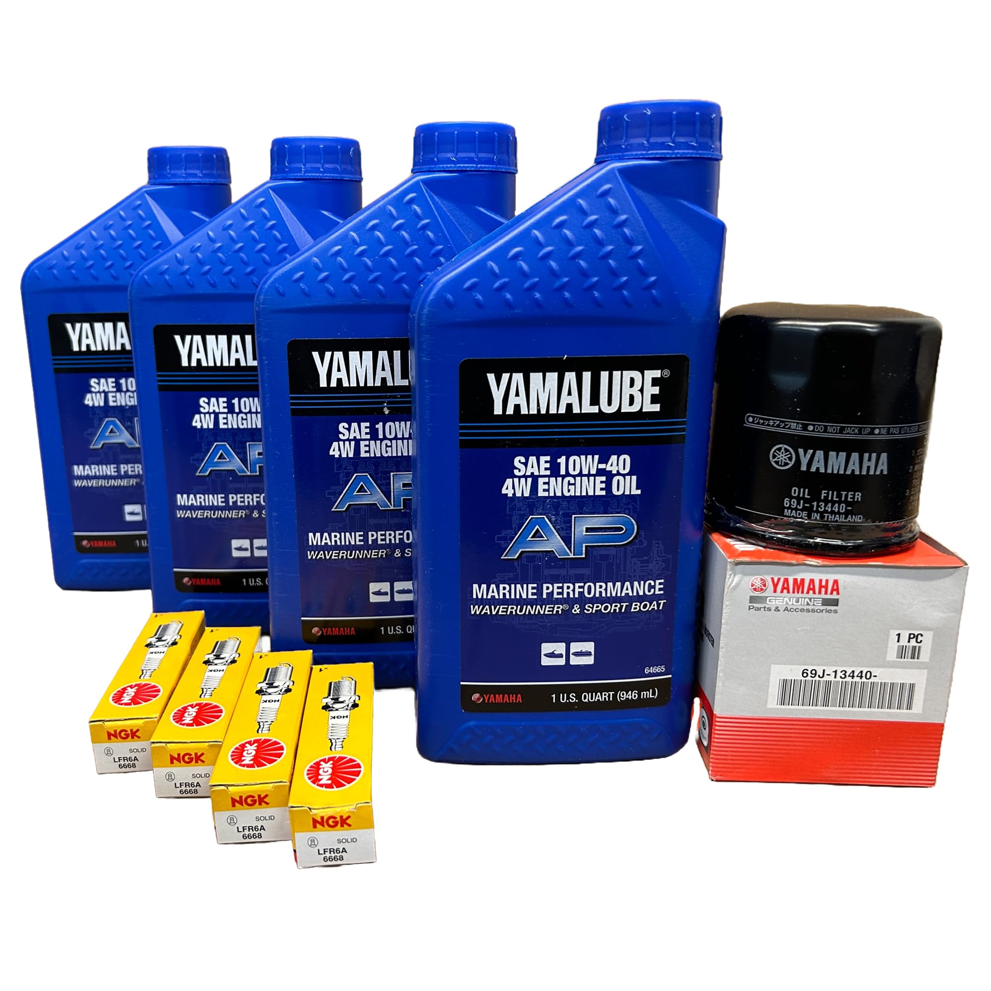 Foto 1 | Kit De Cambio De Aceite Yamaha 1.8 L Ho Sho Con Filtro Y Bujías - Venta Internacional.