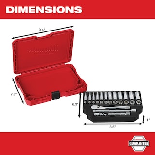 Foto 4 | Juego De Trinquetes Milwaukee Met, 1/4 Pulgadas, 28 Piezas, 250 G - Venta Internacional.