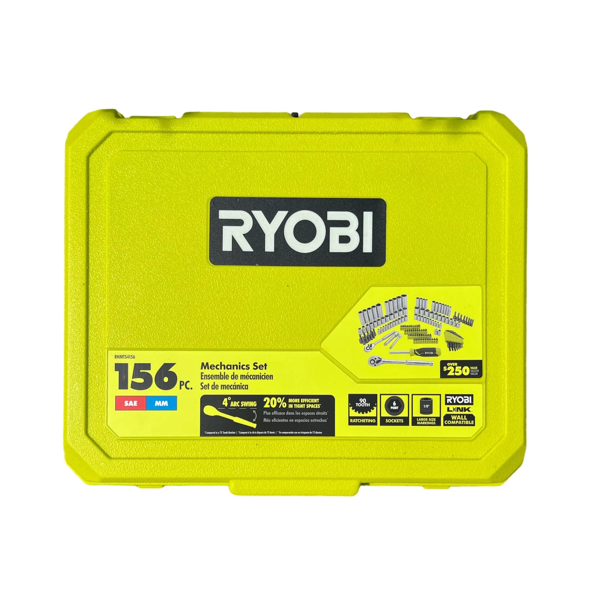 Foto 2 pulgar | Juego de Enchufes para Pc Ryobi 156 Unidades Sae y Métricos - Venta Internacional