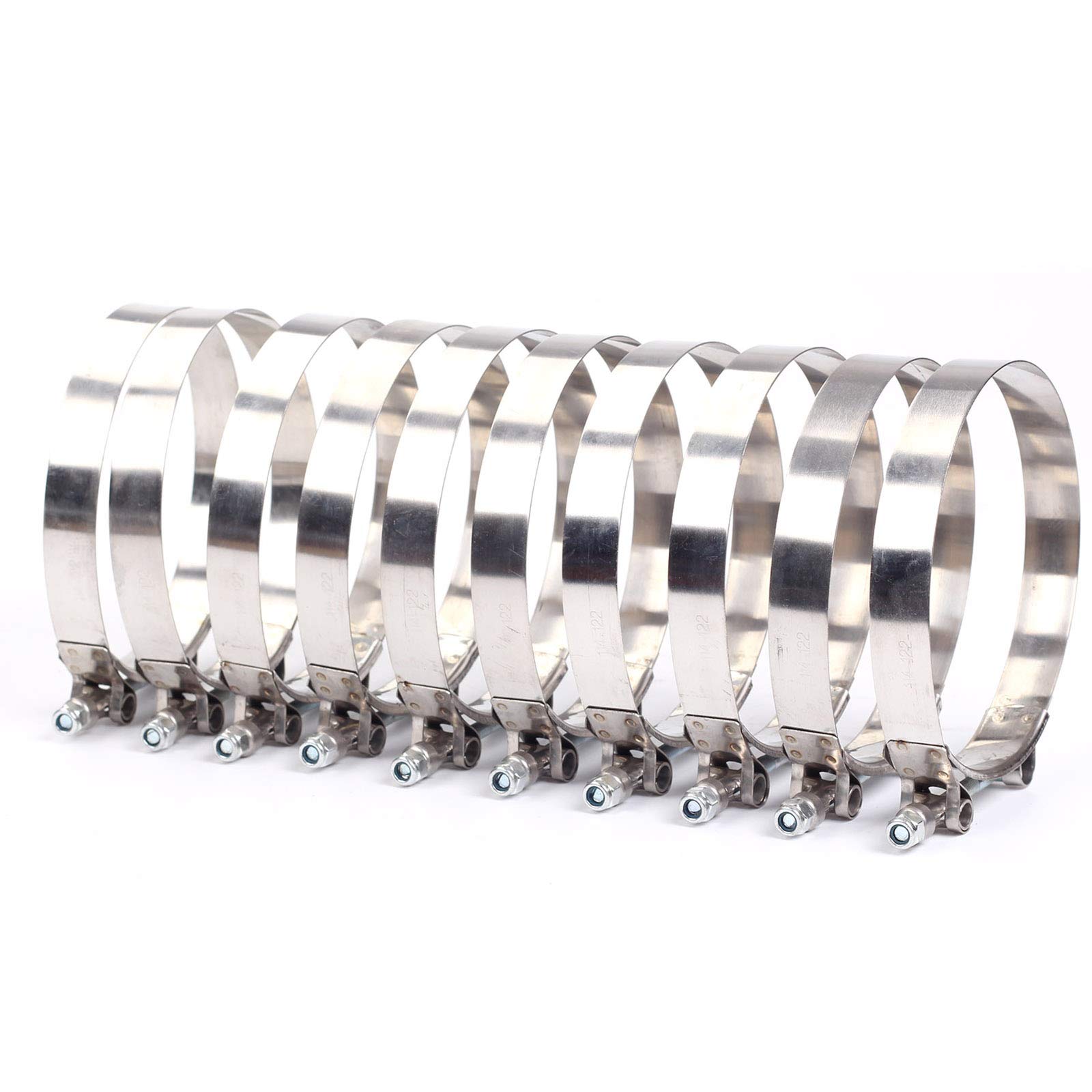 Foto 5 | Abrazaderas Con Perno En T De Acero Inoxidable De 108 Mm A 116 Mm Para Mangueras De 102 Mm - Venta Internacional.