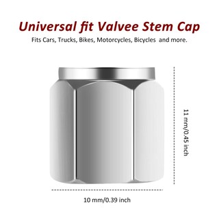 Foto 6 | Tapones Para Válvulas De Neumáticos Con Forma Hexagonal De Aluminio Mudder (20 Piezas) - Venta Internacional.