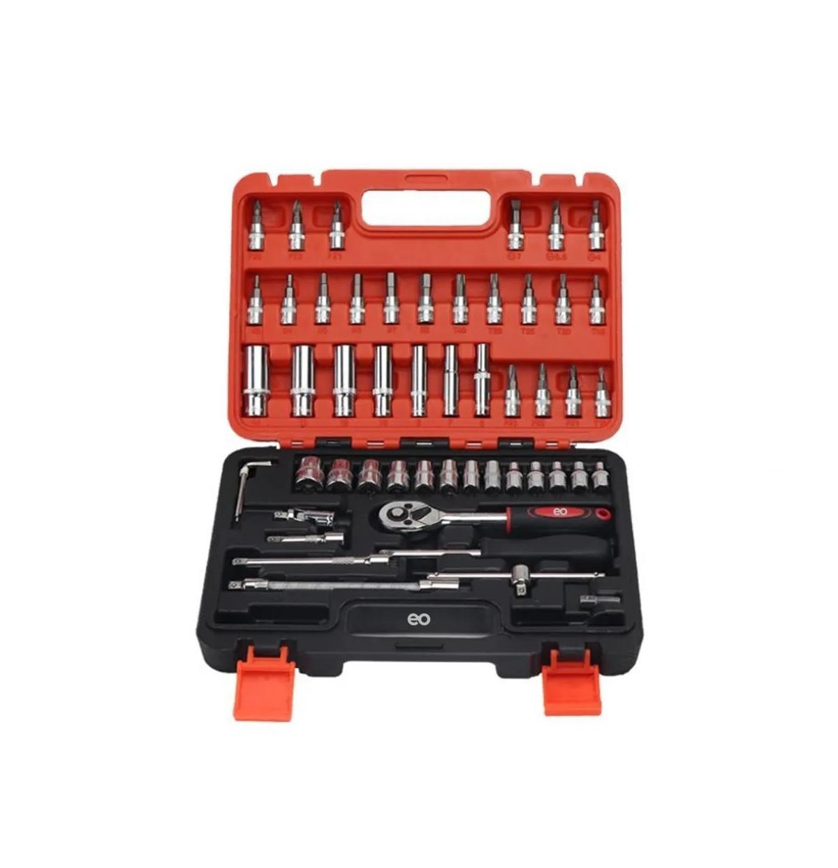 Juego De Herramientas Mecánicas Autocle, 53pzs Eo Safe Imports Esi-2851-1 Naranja