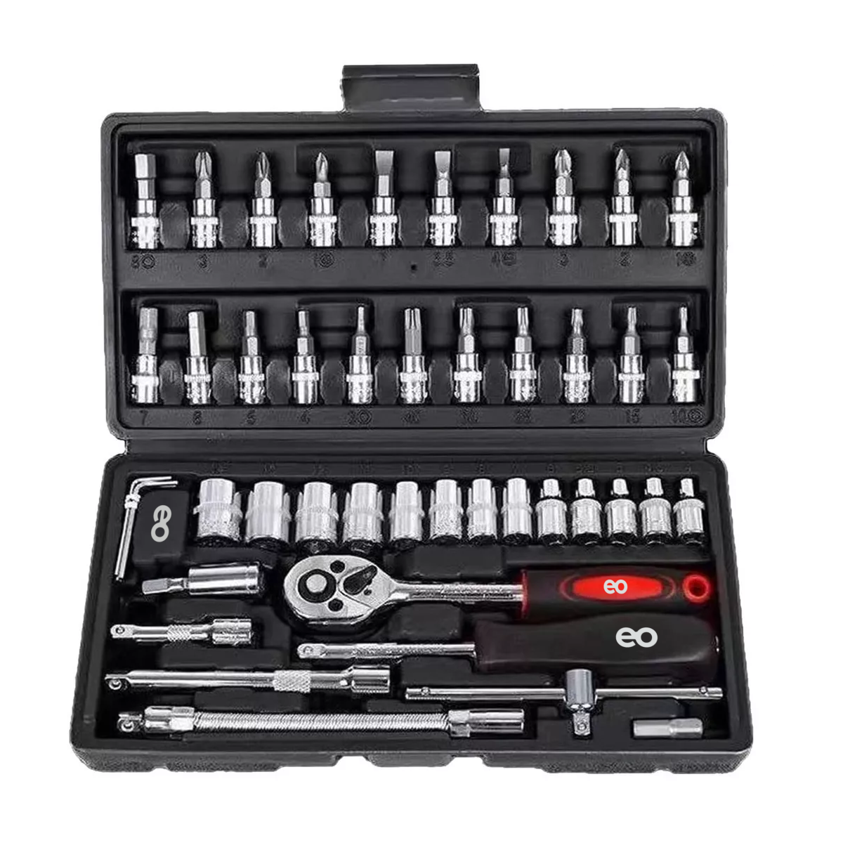 Juego De Herramientas Mecánicas 46pcs Eo Safe Imports Esi-6296-1 Multicolor