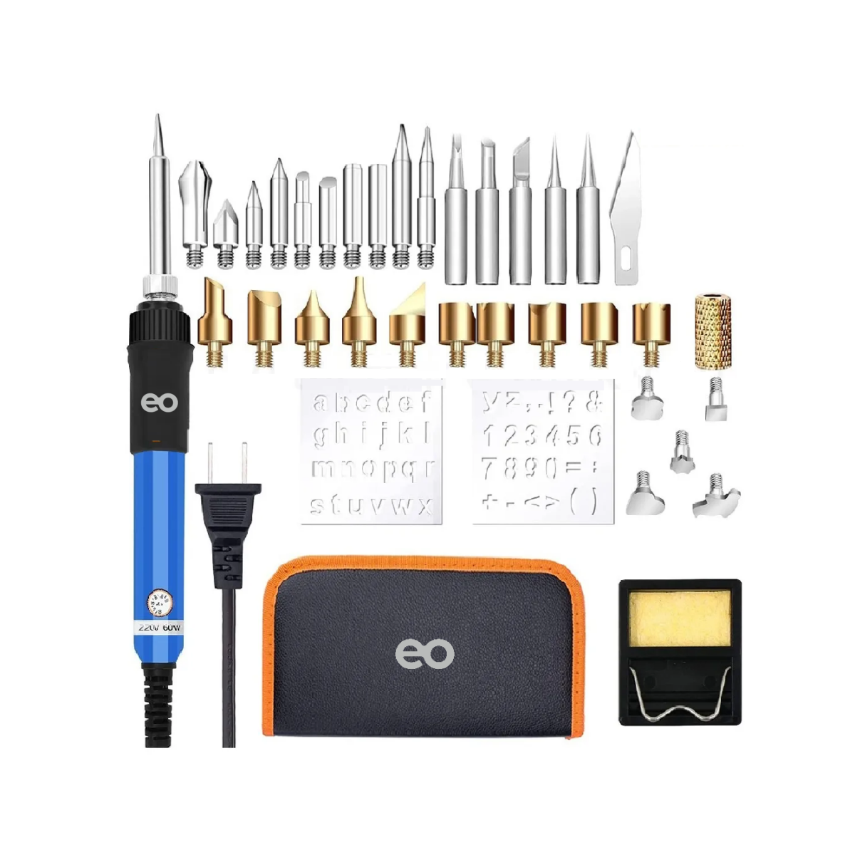 Foto 2 pulgar | Kit Pirograbador De Madera Regulable 60w Eo Safe Imports