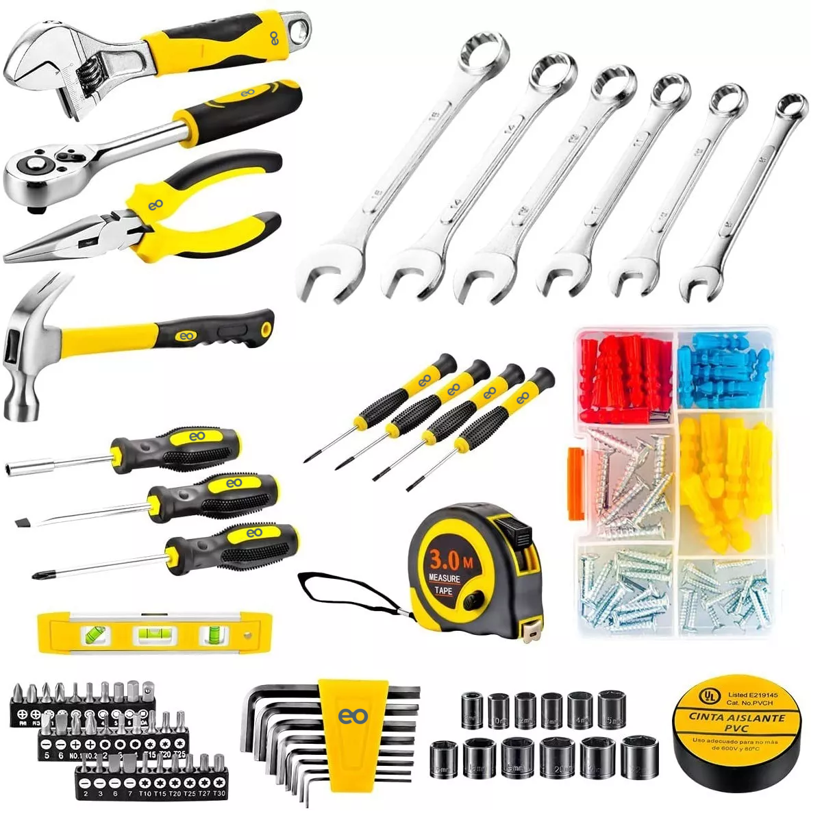 Foto 4 pulgar | Juego De Herramientas Mecánicas Desarmadores 108pcs Eo Safe Imports Esi-7076 Multicolor