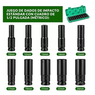 Foto 3 | Herramienta De Manga De Impacto Con Caja 10 Piezas Eo Safe Imports Esi-7078-1 Verde
