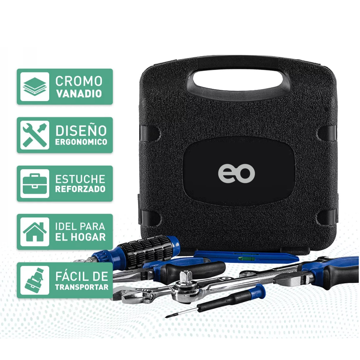 Foto 4 pulgar | Set de Herramientas Manuales Gadnic Eo Safe Imports Esi-11780-1 Azul
