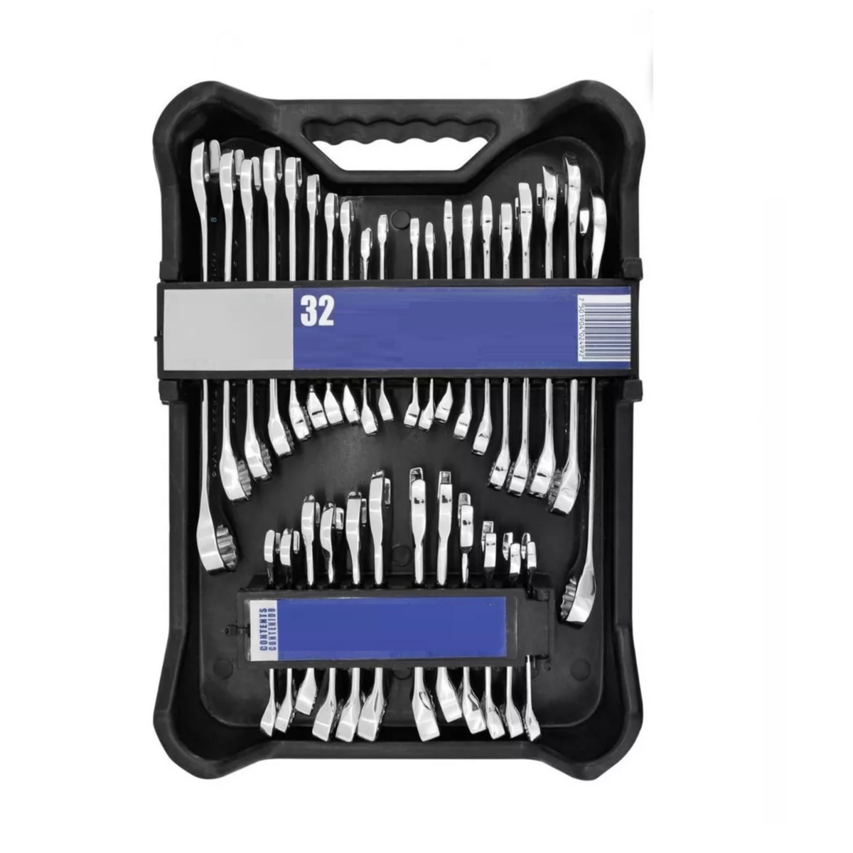 Language Juego De Llaves Combinadas Estándar Y Milimétricas 32 Piezas Eo Safe Imports Esi-9077-1plata