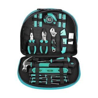 Foto 4 | Juego De Herramientas Amazon Basics De 104 Piezas Con Bolsa De Transporte, Color Turquesa - Venta Internacional.