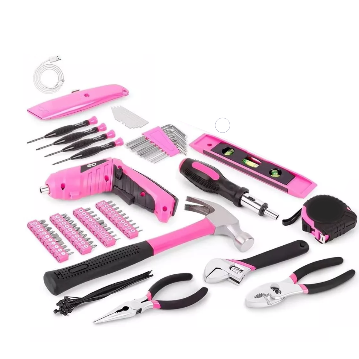 Language Kits De Herramientas Para Dama 122 Pz Eo Safe Imports Esi-5245-1 Rosa