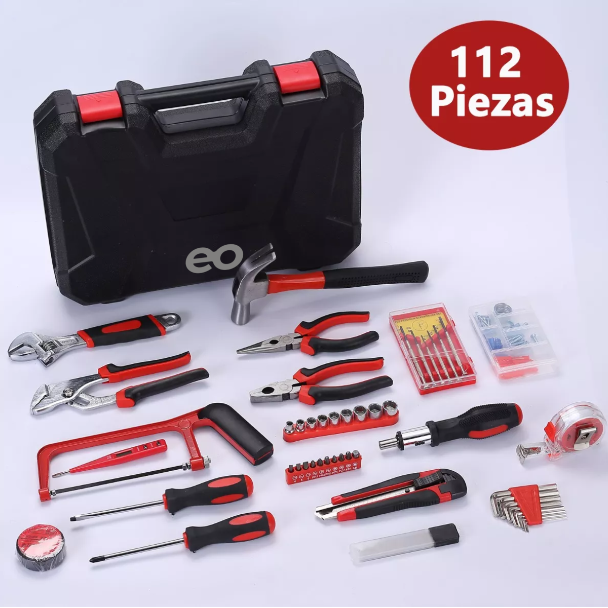 Foto 2 | Juego Herramientas Set Mecánicas Reparación Doméstica 112 Pzs Eo Safe Imports Esi-7635-1 Multicolor