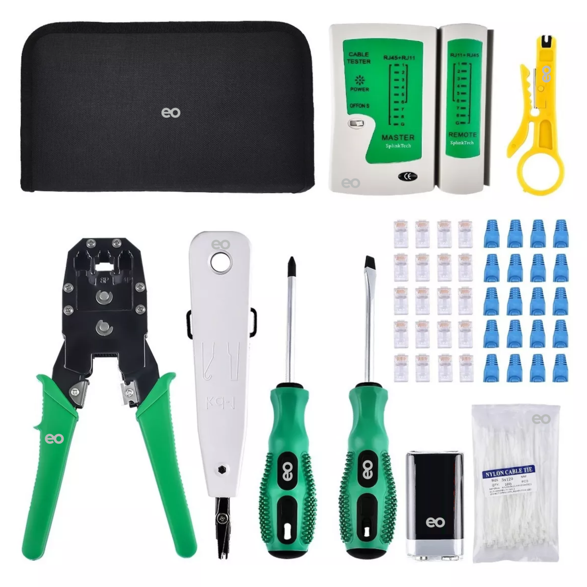 Foto 1 | Kit De Herramientas Para Cableado De Redes Eo Safe Imports Esi-4432-1 Multicolor