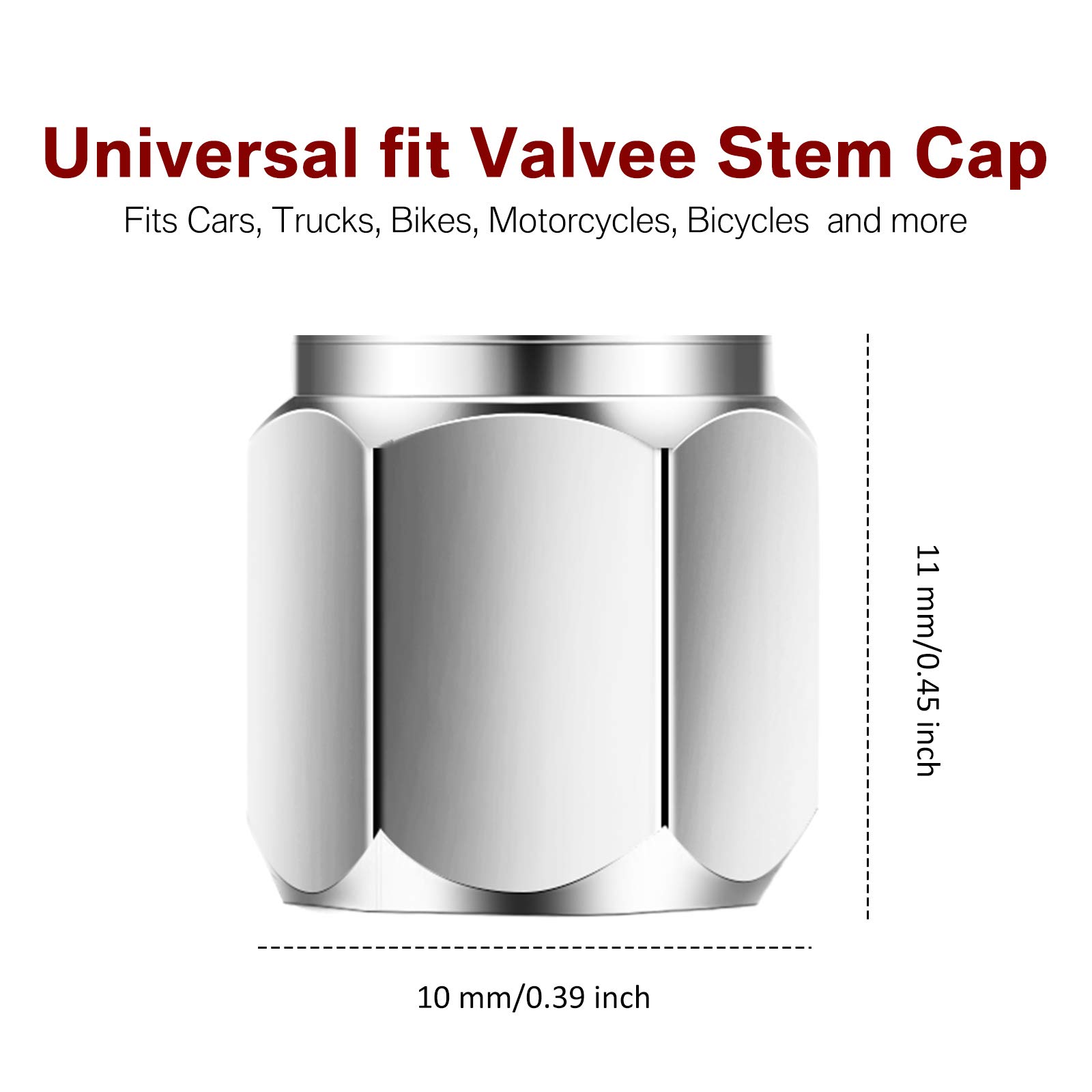 Foto 5 pulgar | Tapones De Válvula Frienda Silver Brass, 20 Unidades, Para Coche Y Camión - Venta Internacional.