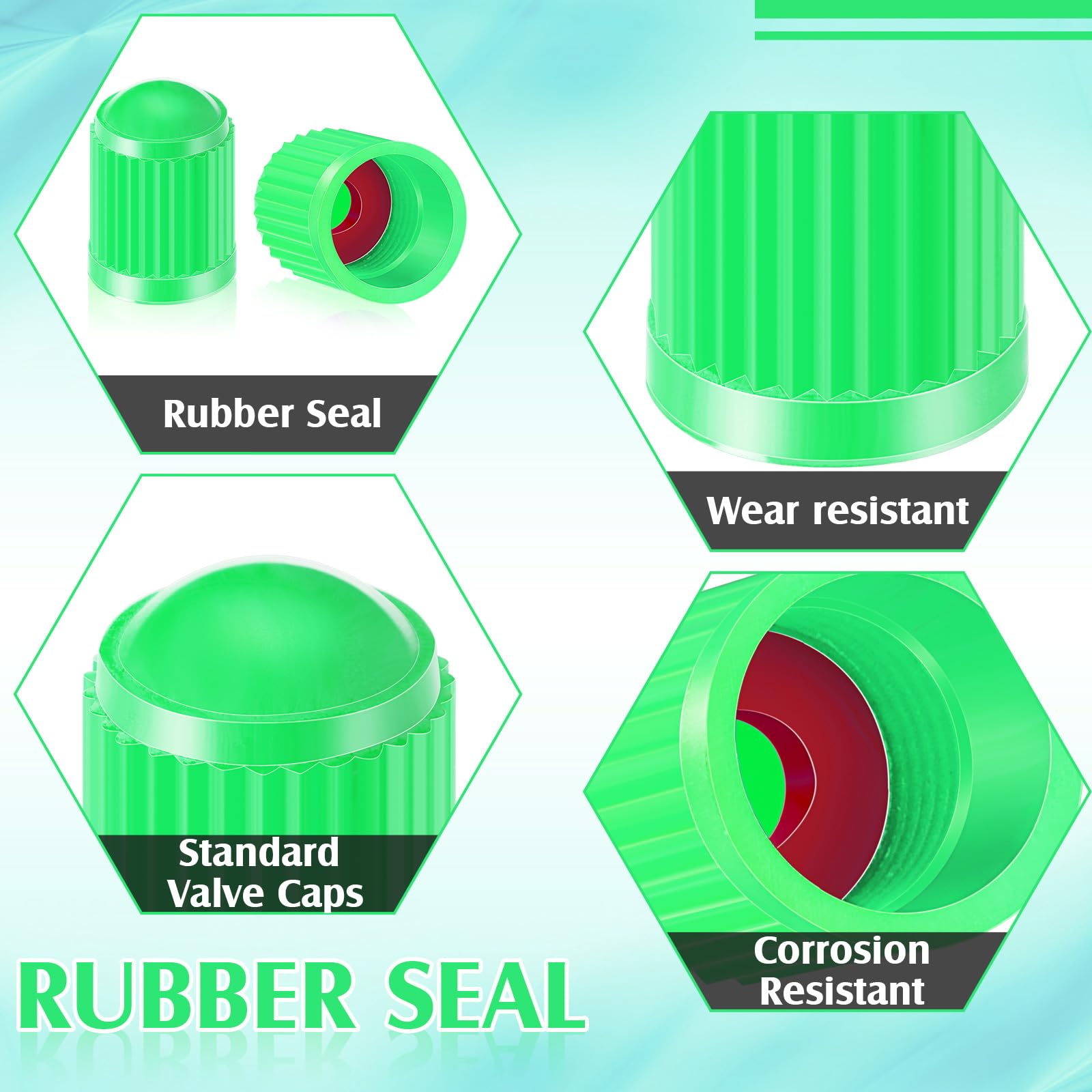 Foto 4 pulgar | Tapones Antipolvo Para Válvulas De Neumáticos Outus, Paquete De 20 Unidades, Para Coche, Moto O Bicicleta - Ve