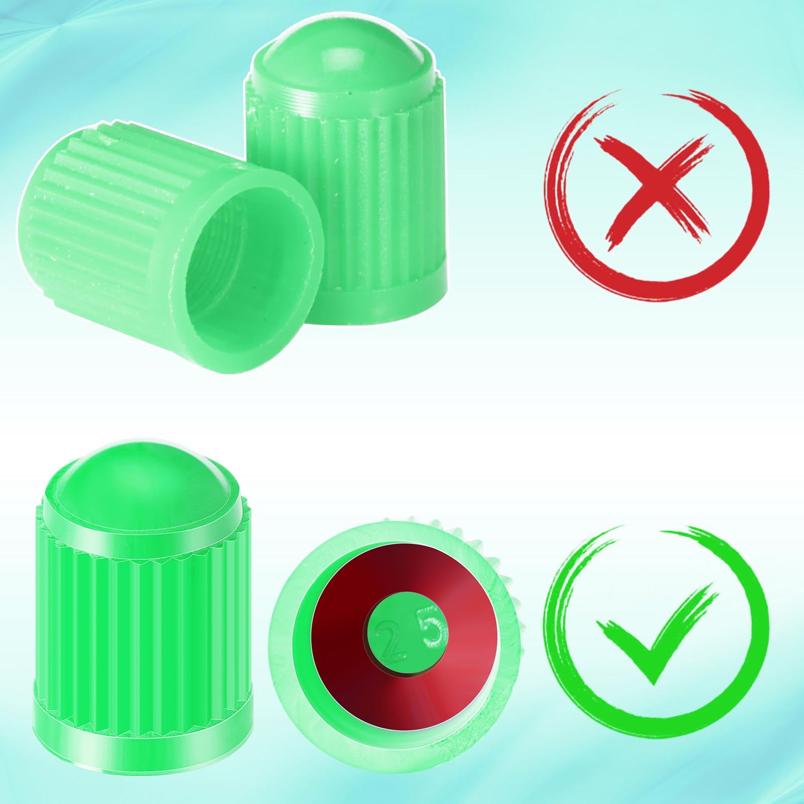 Foto 6 pulgar | Tapones Antipolvo Para Válvulas De Neumáticos Outus, Paquete De 20 Unidades, Para Coche, Moto O Bicicleta - Ve