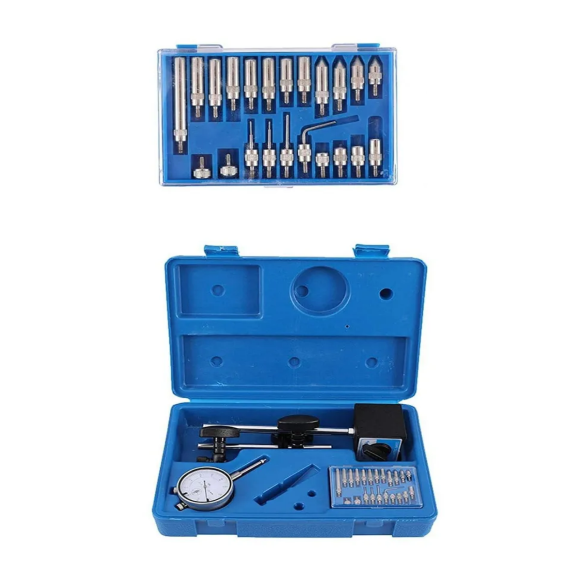 Foto 3 pulgar | Kit Calibrador Indicador Caratula 0-1 Eo Safe Imports Esi-2087 Azul